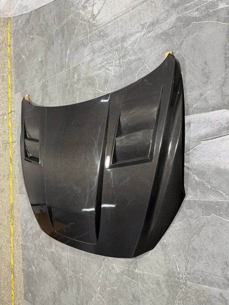 For 2014-2019  3 Axela Carbon Fiber Hood New Black Matt Repair Replace Engine Cover
